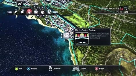 Test drive unlimited 2 de casino mapa de localização